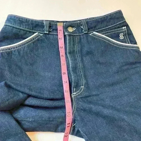 VTG 70s Bill Blass Womens Denim Carpenter Blue Jeans Boot Cut Size 27” Waist - Picture 7 of 9